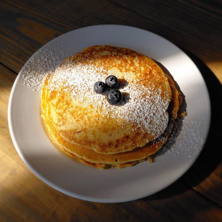Indulge in Our Blueberry Pancakes